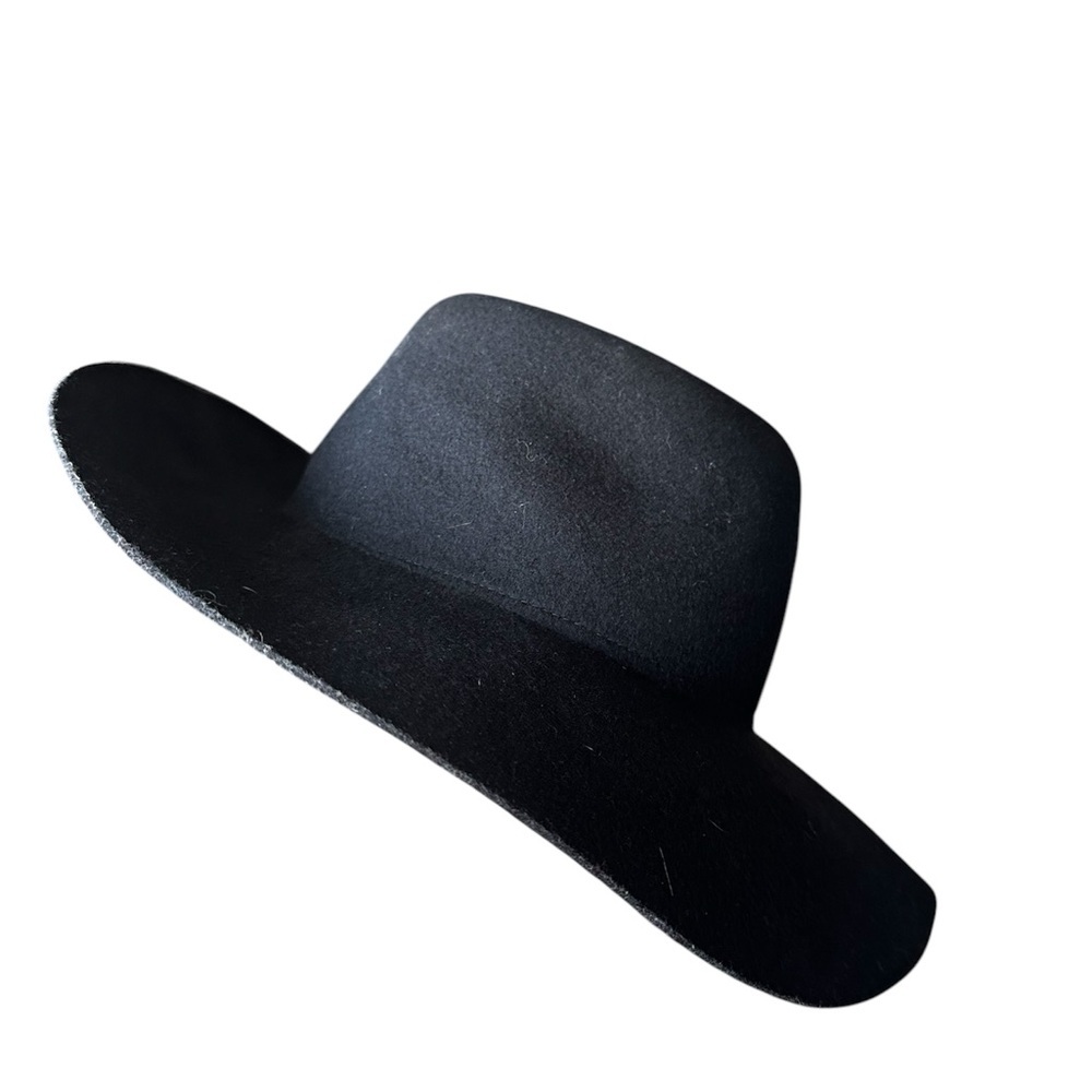 Floppy Black Wide-Brim Hat
